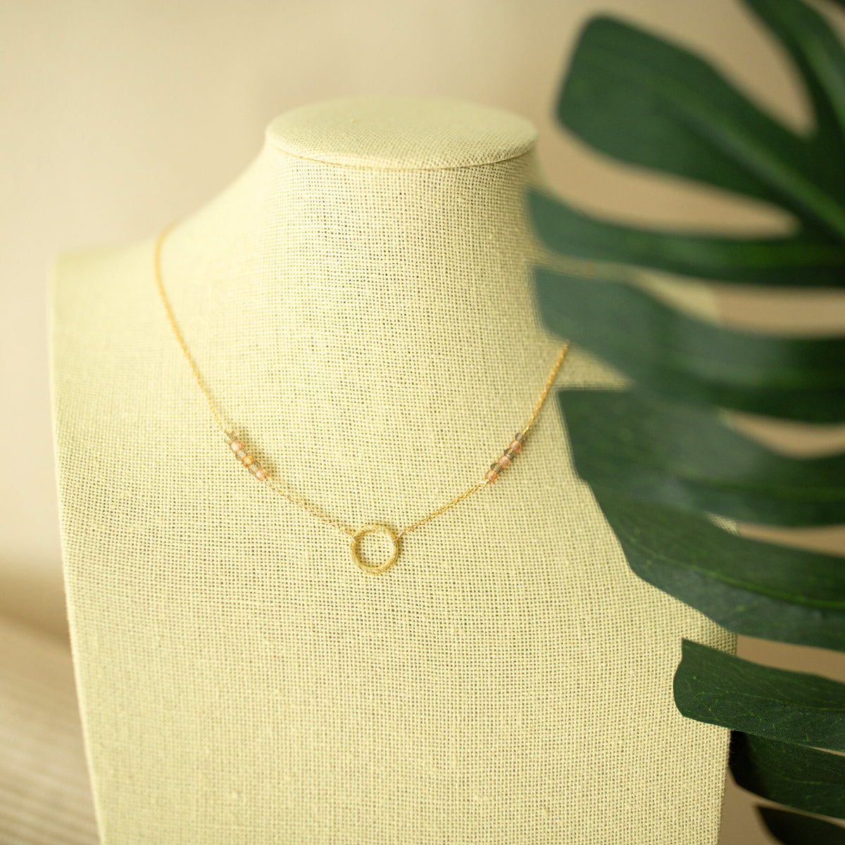 Champagne Quartz Solara Necklace
