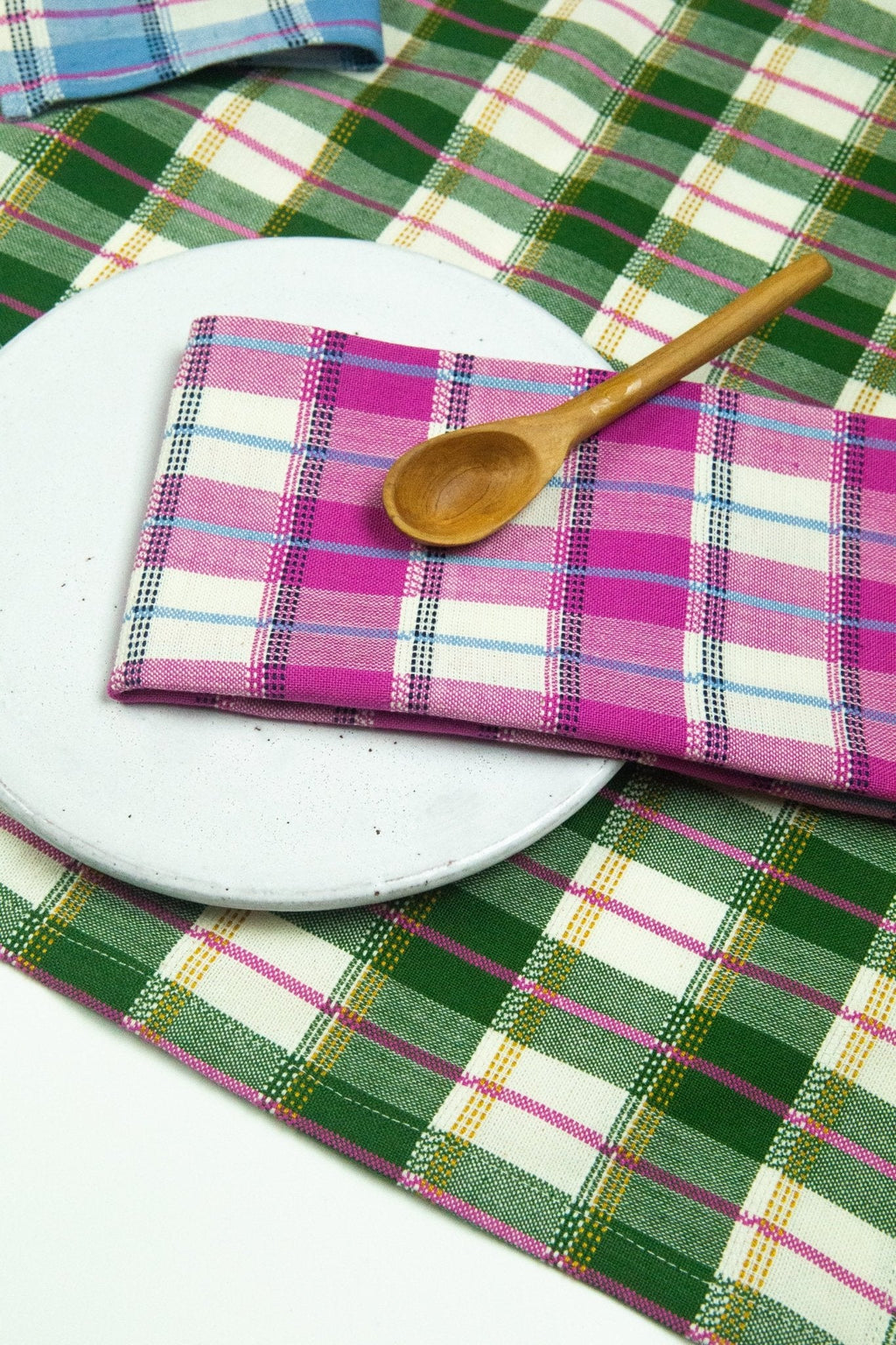 San Andres Gingham Forest & Ivory Placemat