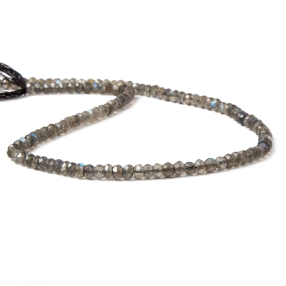 3.5-4mm Labradorite Faceted Rondelle Beads 13.5 inch 144 beads