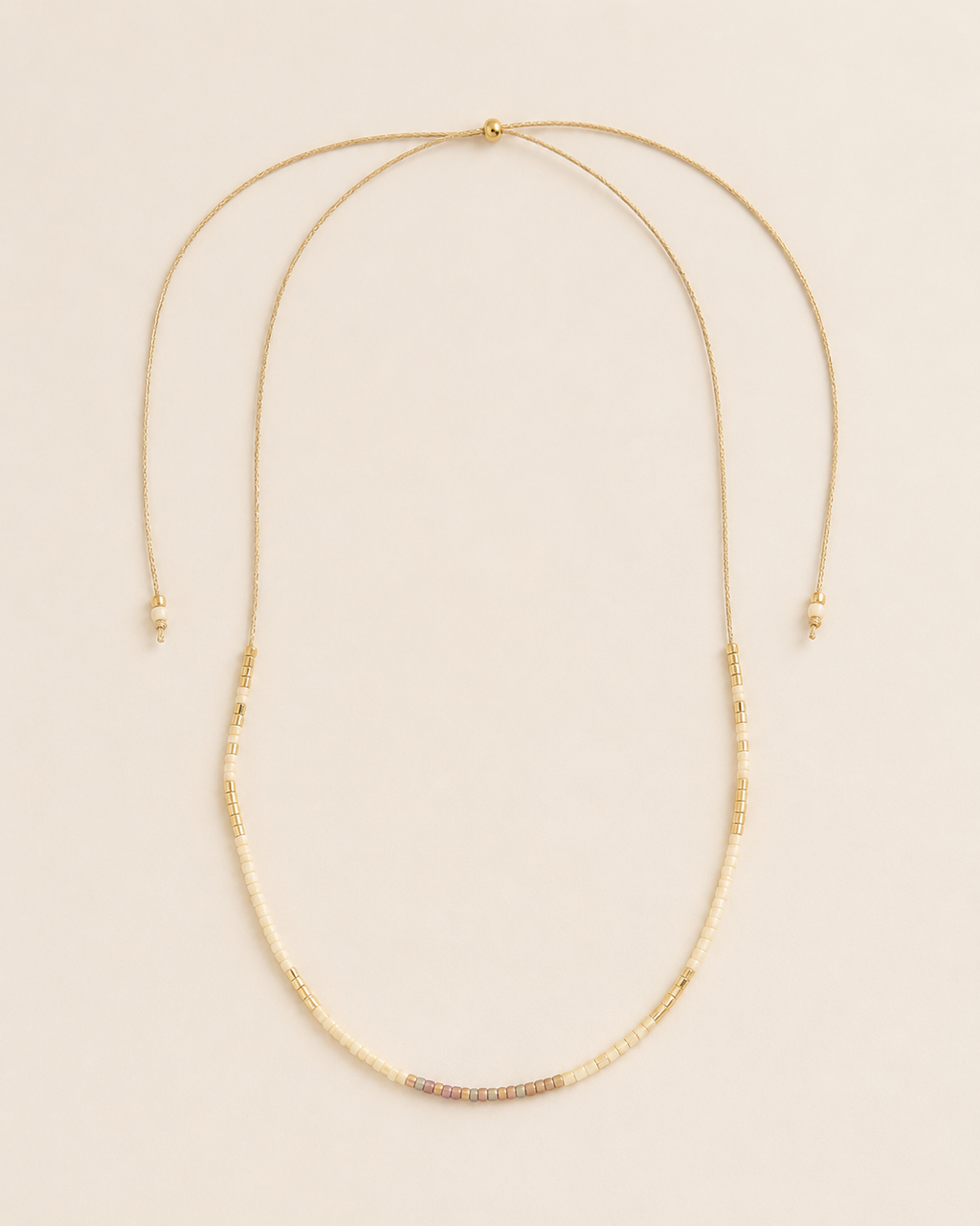 Golden Beaded Necklace