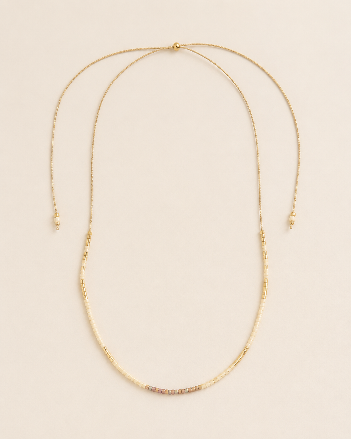 Golden Beaded Necklace