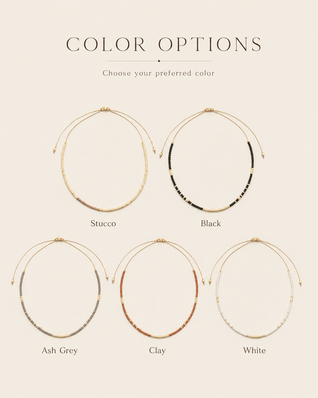Golden Beaded Necklace