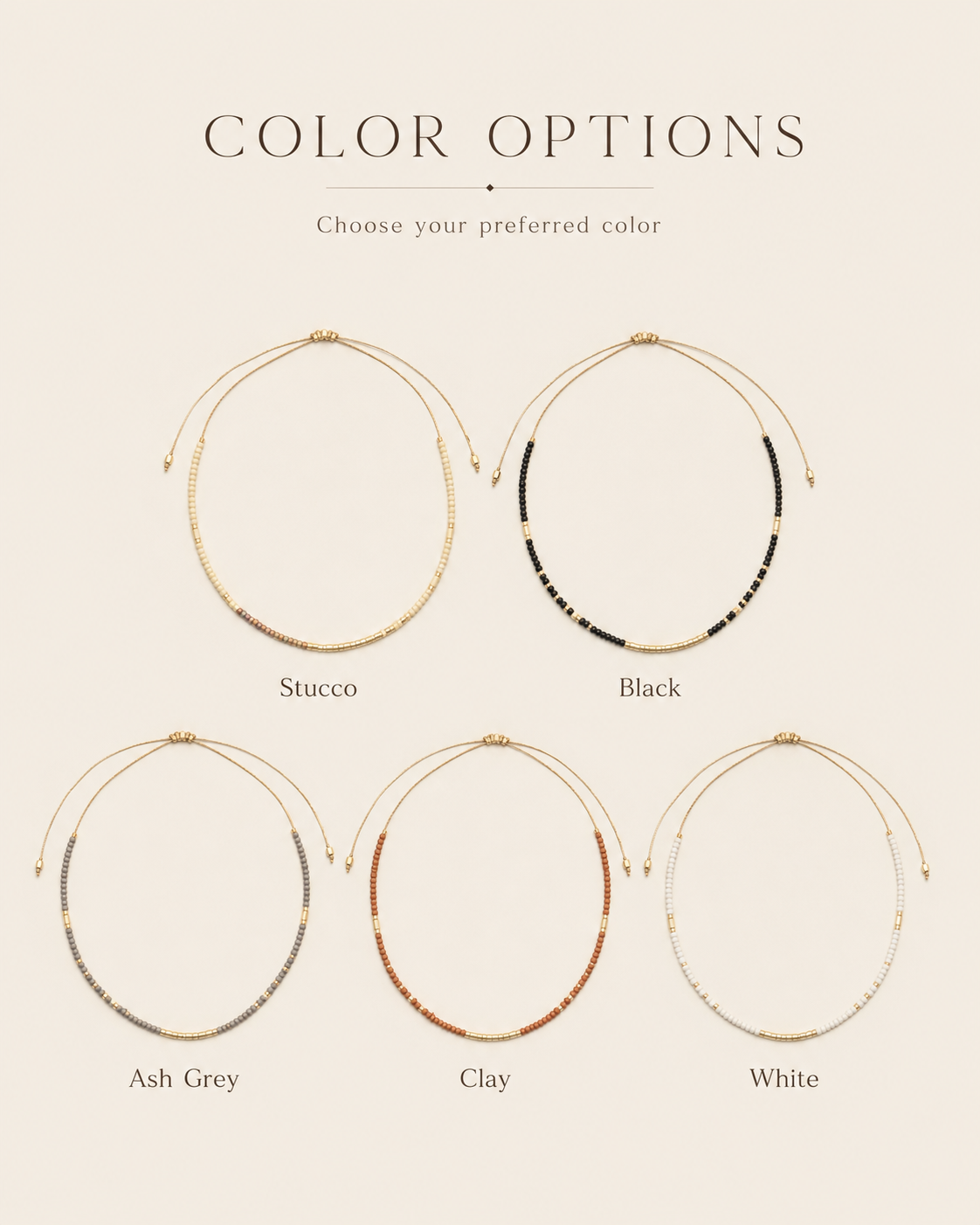 Golden Beaded Necklace