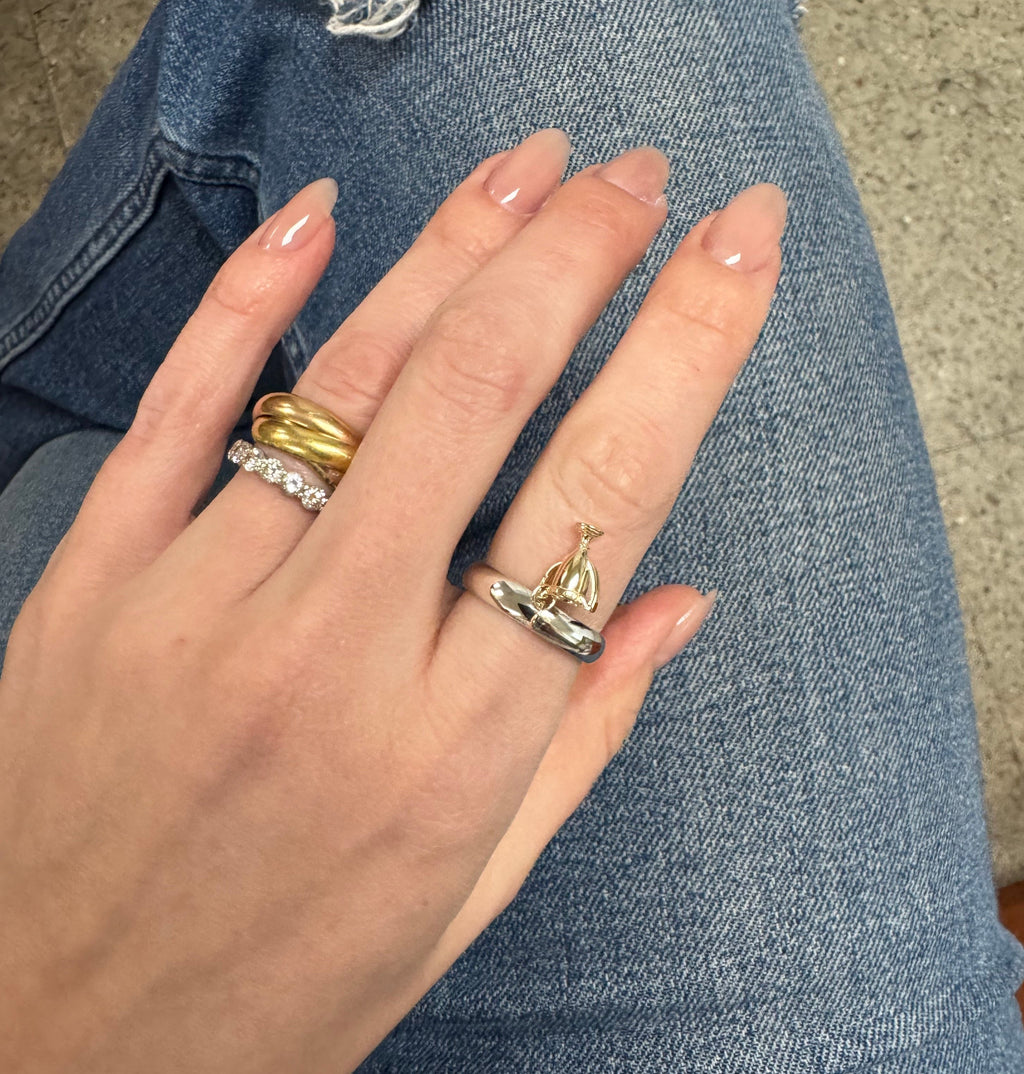 Gold Micro-Mini Trophy Ring
