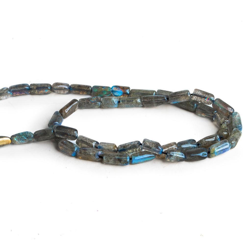 6x4-7x4mm Labradorite Plain Tube Beads 13 inch 40 pieces