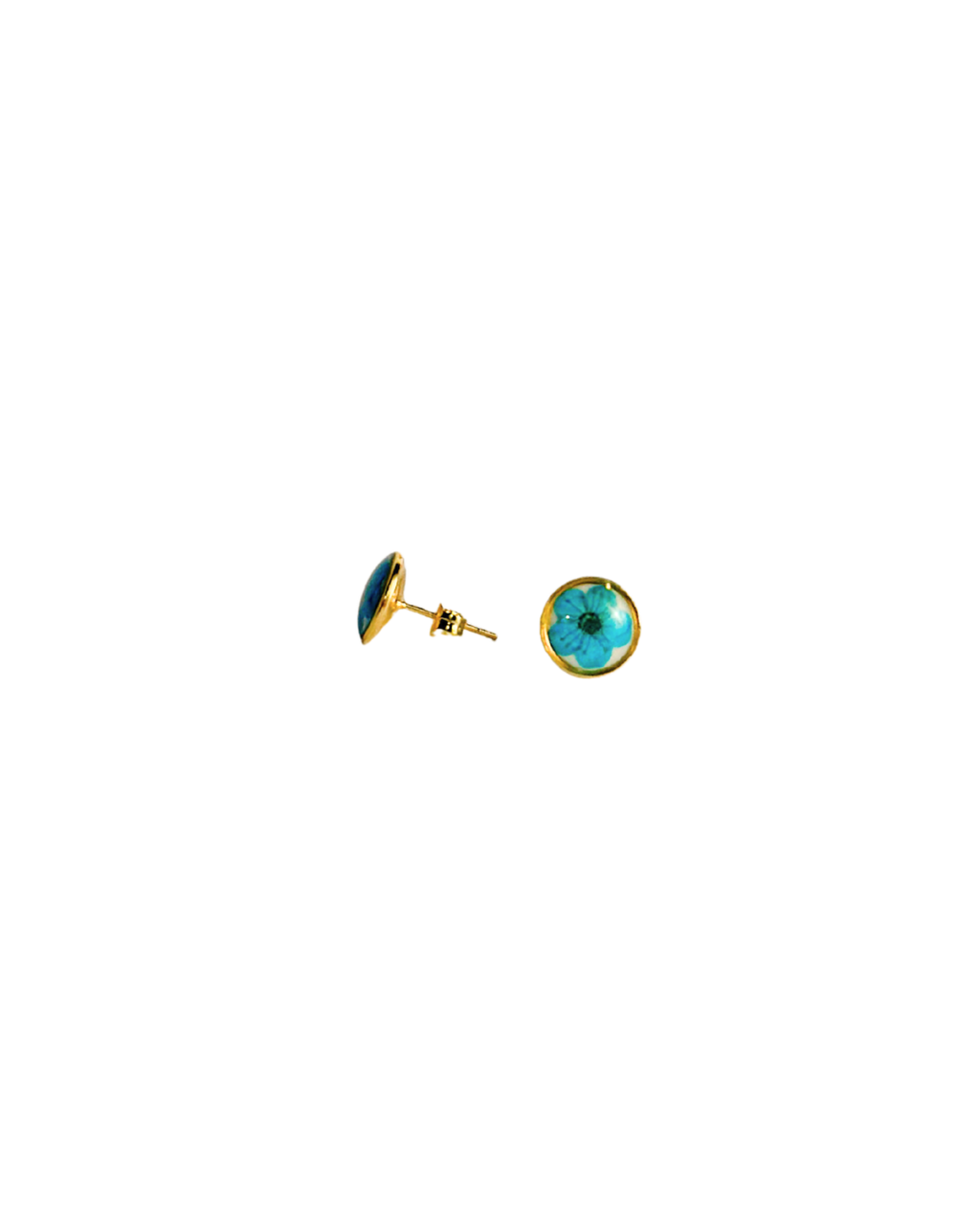 Wildflower Gold Stud Earrings