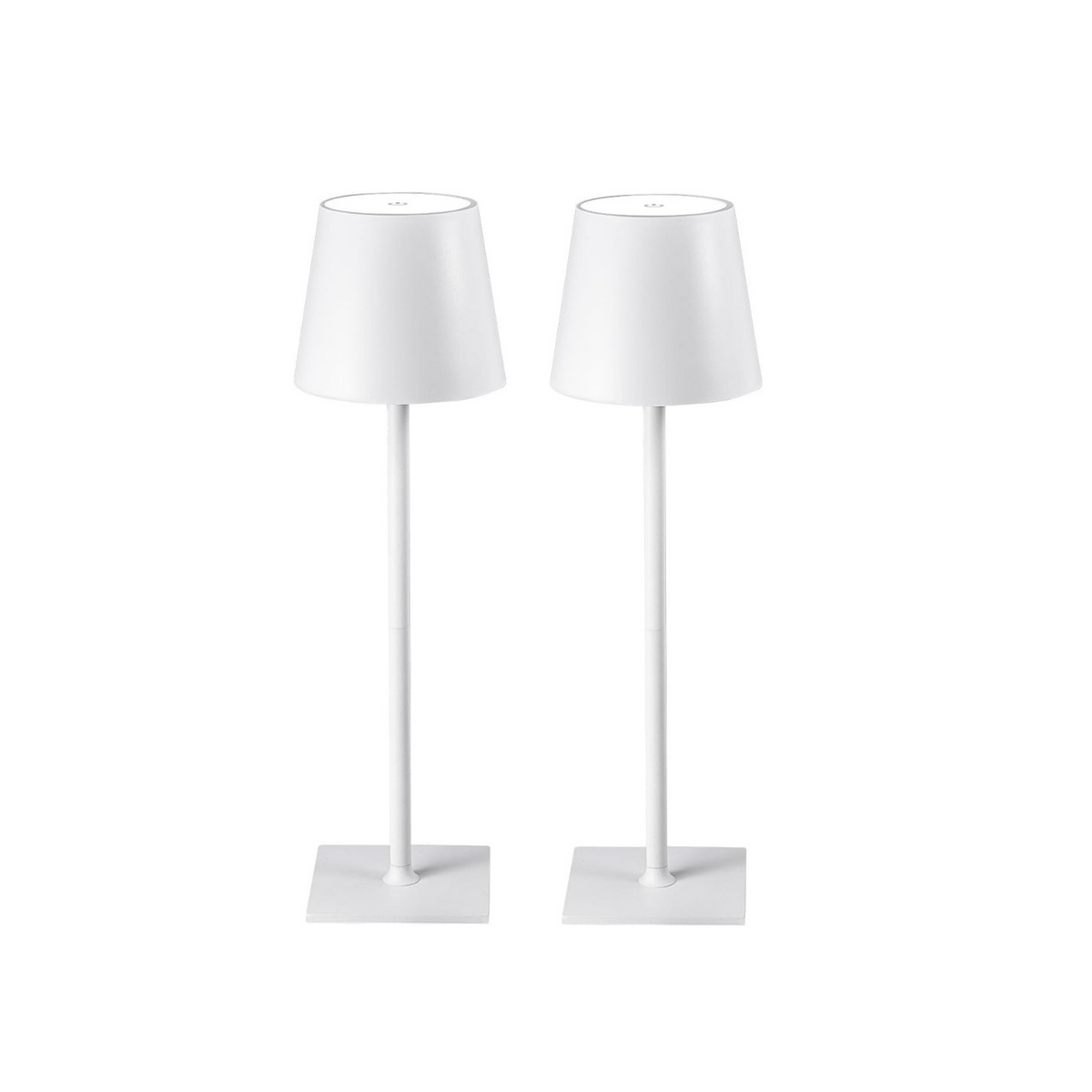 Rechargeable Touch Lamps in White (set of 2)