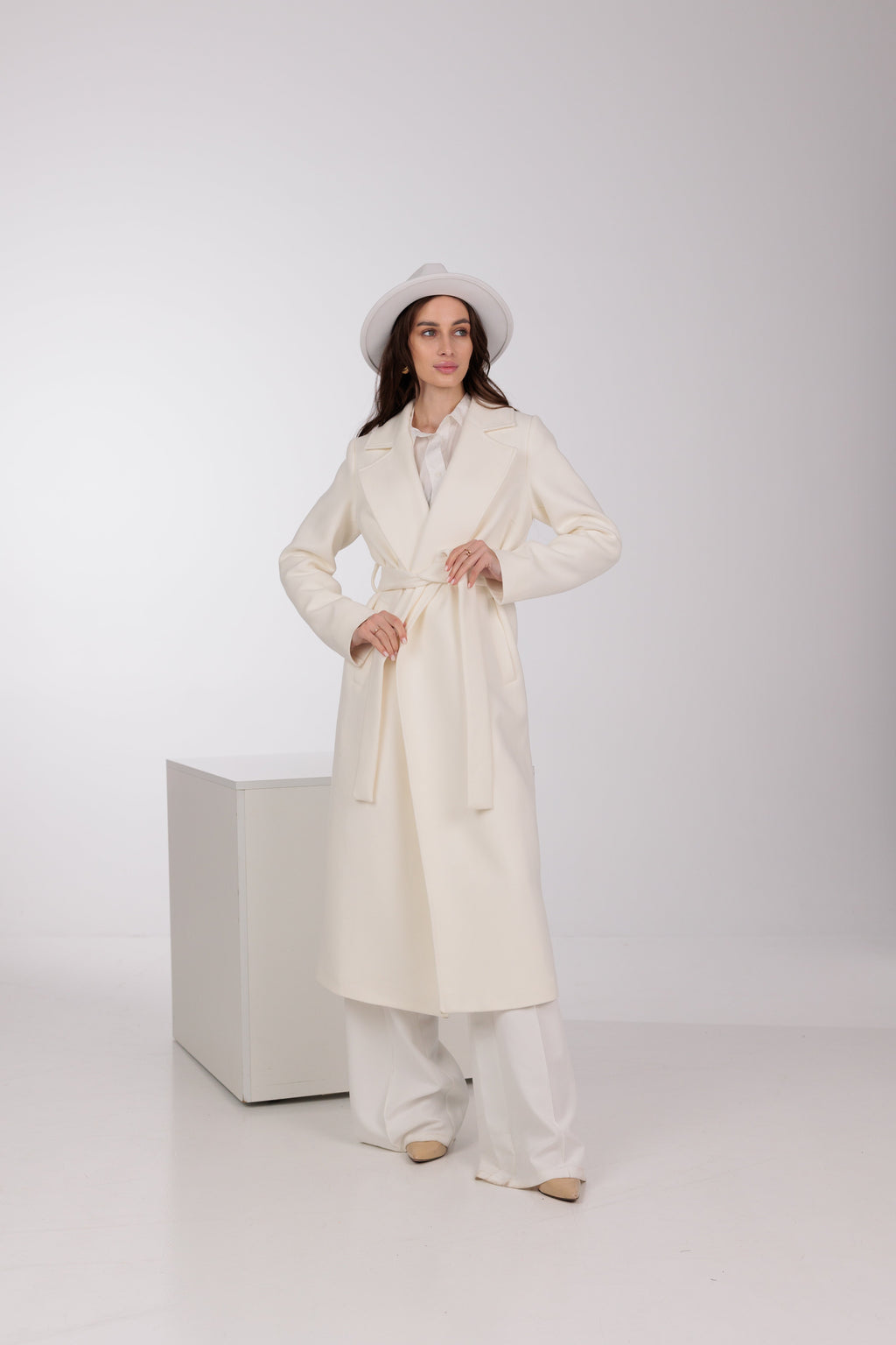 Astoria Classic Wraparound Wool Blend Overcoat