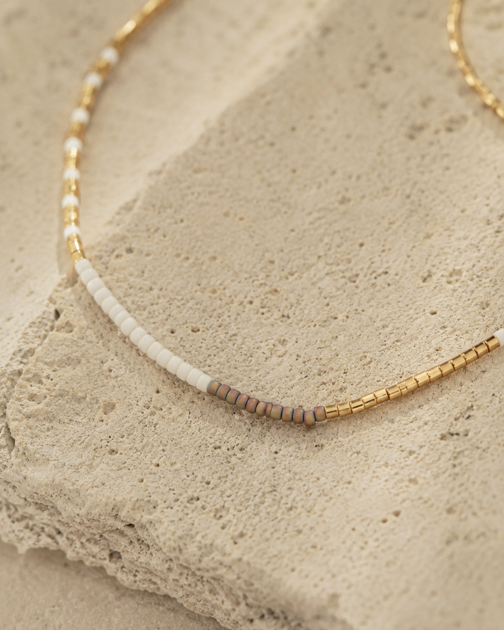 Golden Beaded Necklace