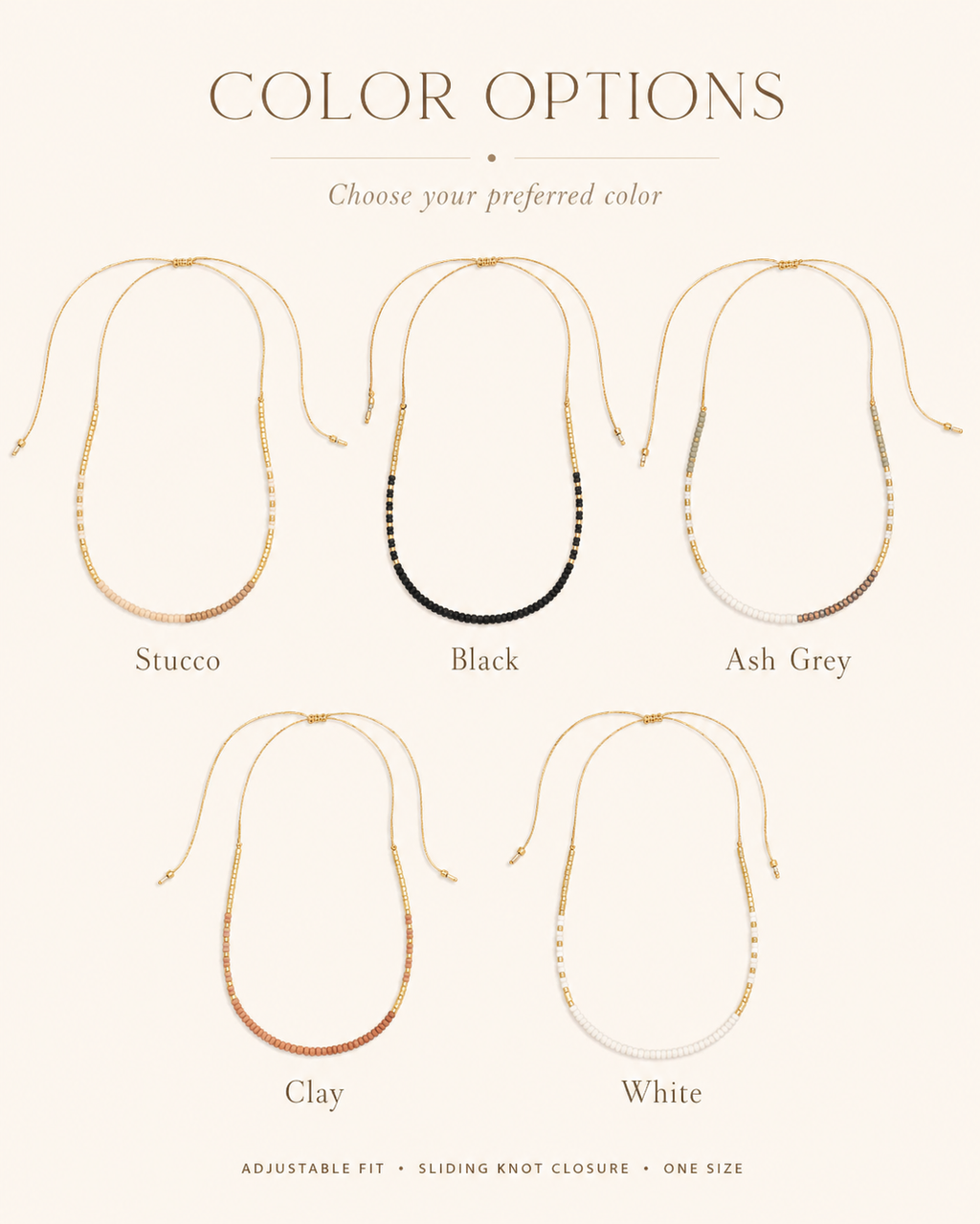 Golden Beaded Necklace