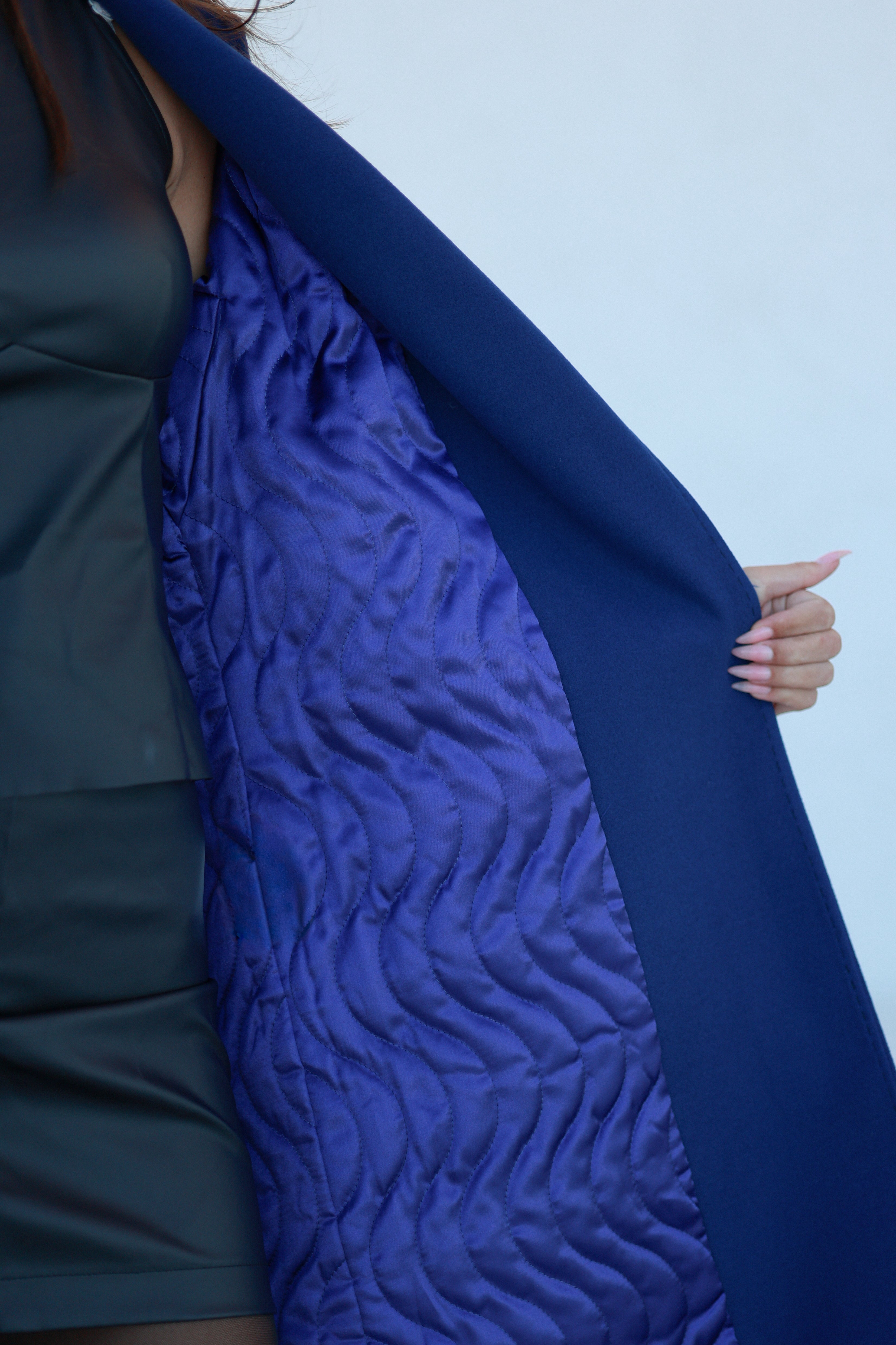 Classic Wraparound Cashmere Blend Overcoat