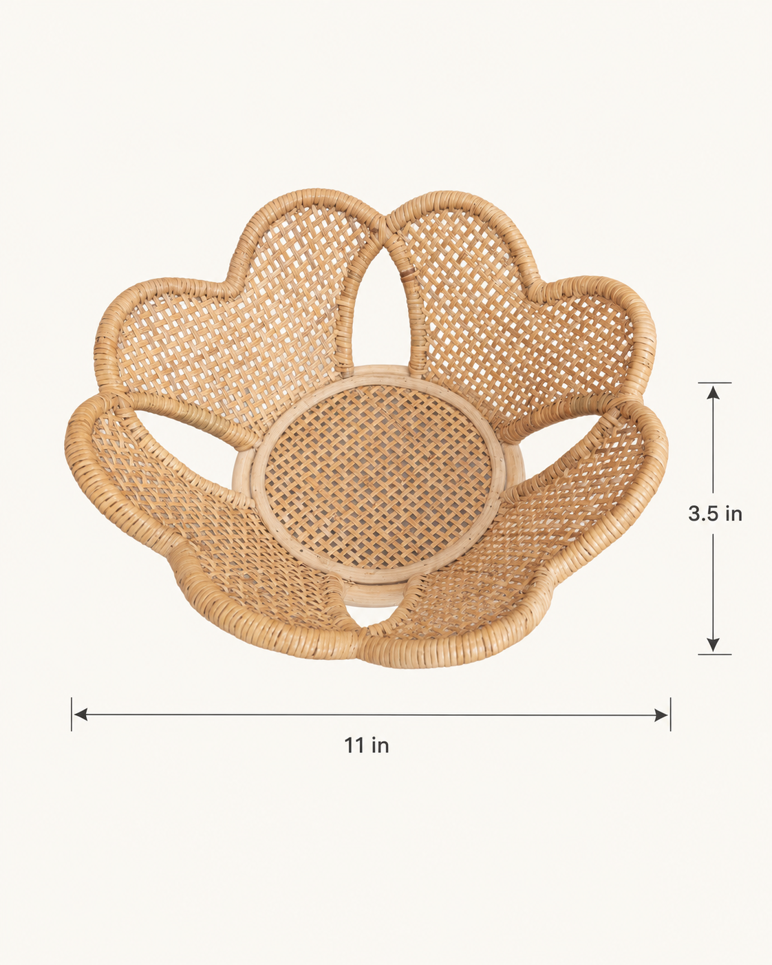 Flora Rattan Decorative Bowl
