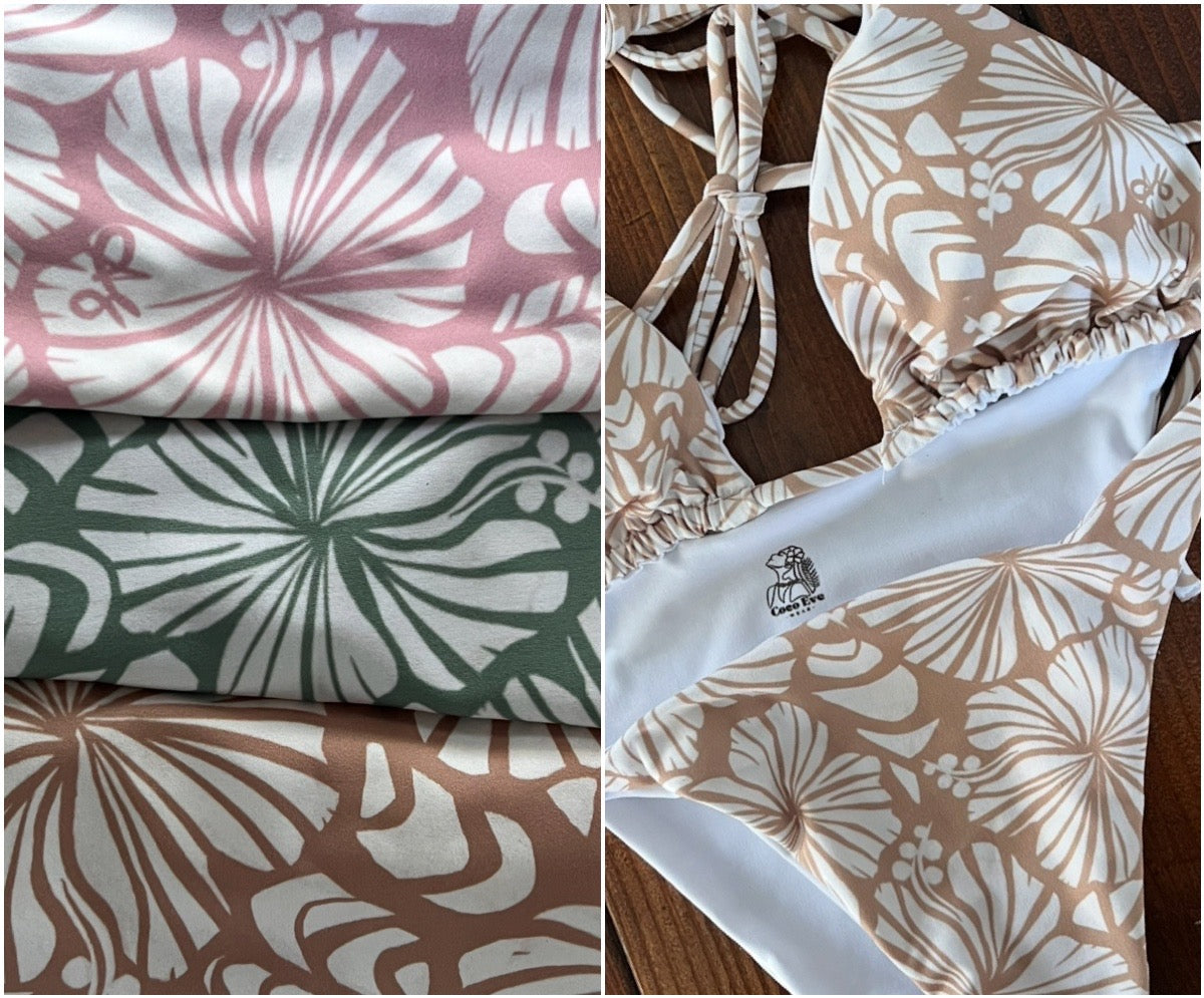 Hibiscus & Shells Recycled Swimwear