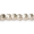 5mm Sterling Silver Plated Brass Circle Round Beads, 8 inch