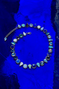 Layering Choker in Ocean (Silver)