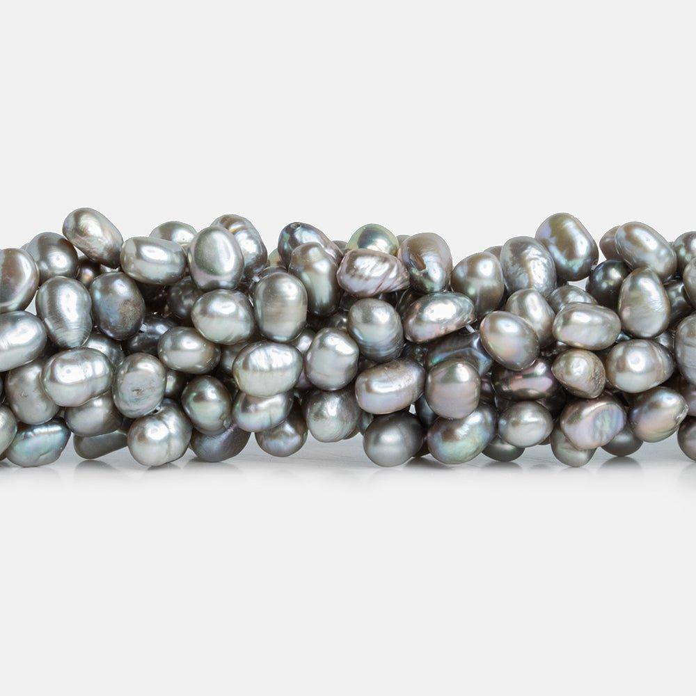6mm Silver Baroque Freshwater Pearls, 15 inch