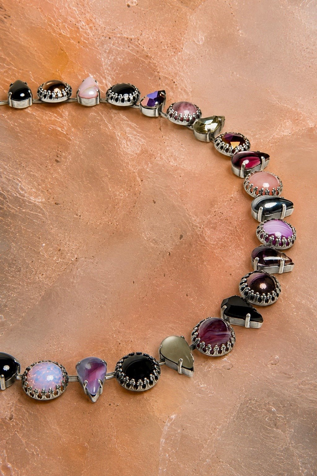 Layering choker in Punk Rocks (Silver)