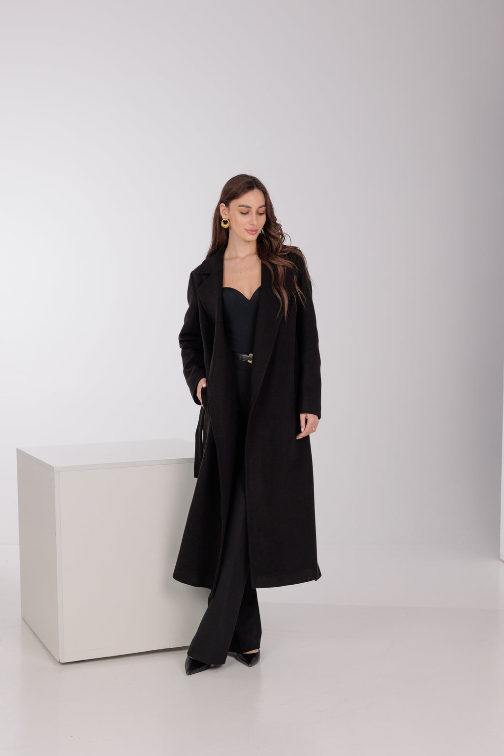 Pre-Order. Re-Stock Ships March 20, 2026. Astoria Classic Wraparound Wool Blend Overcoat