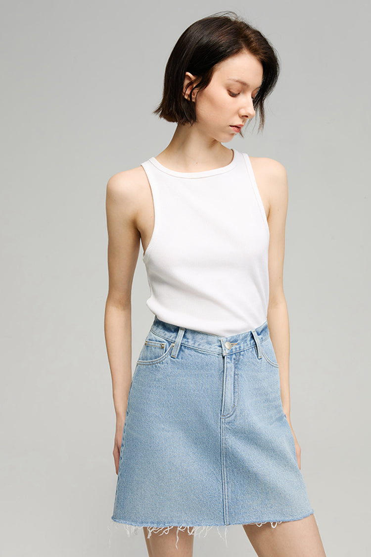 V-Waist Mini skirt HJ811