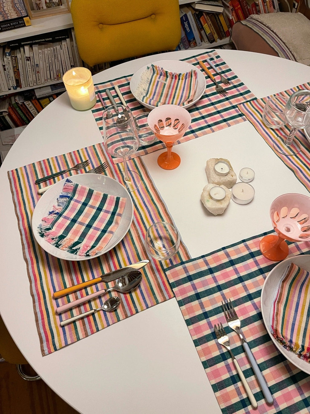 Lola Plaid Party Napkin