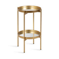 Celia Round 2-Tier Tray Table
