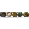 8mm Mountain Jasper Plain Nugget Beads, 15 inch