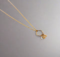 Golden Wind Chimes Pendant Necklace