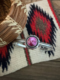 Handcrafted Pink Dream Mojave & Sterling Silver Cuff Bracelet