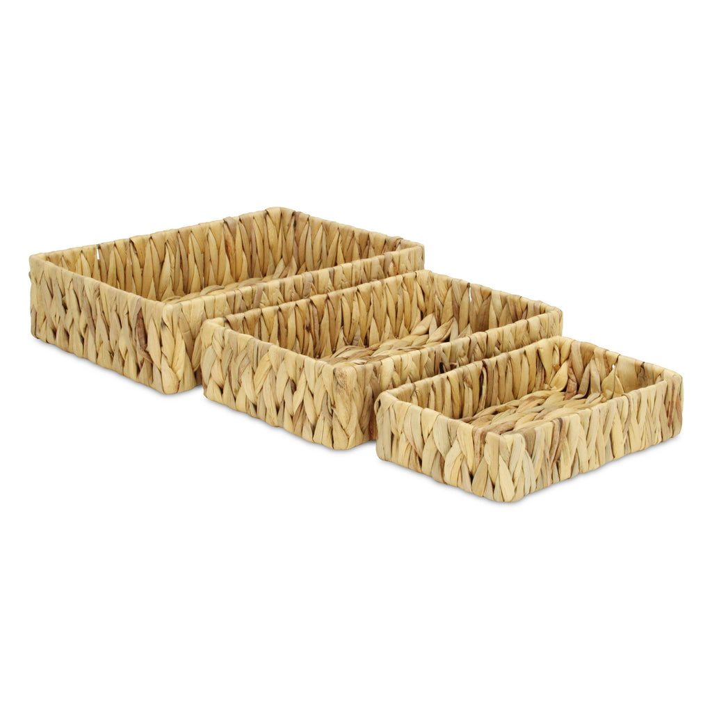 Laelia Hyacinth Woven Baskets (Set of 3)