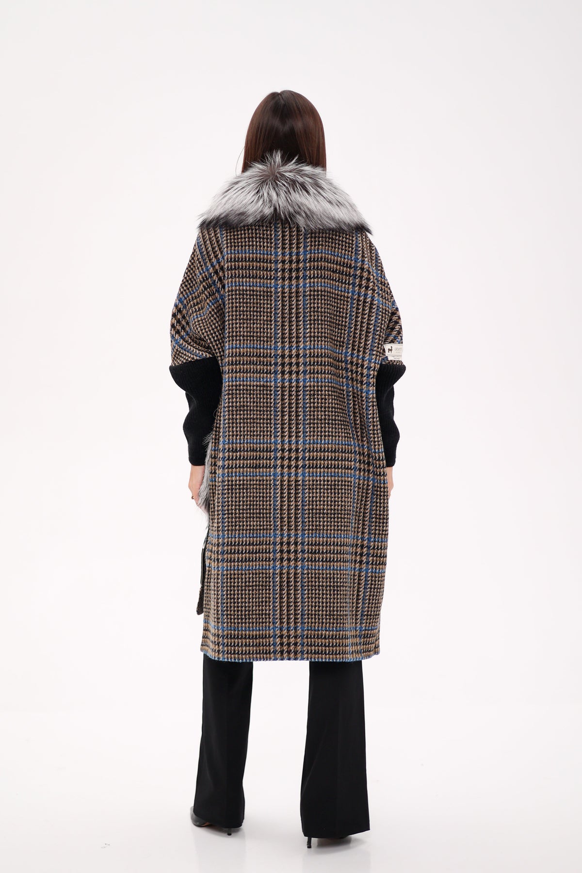 Saga®Furs Silver Fox Wool Cashmere Coat