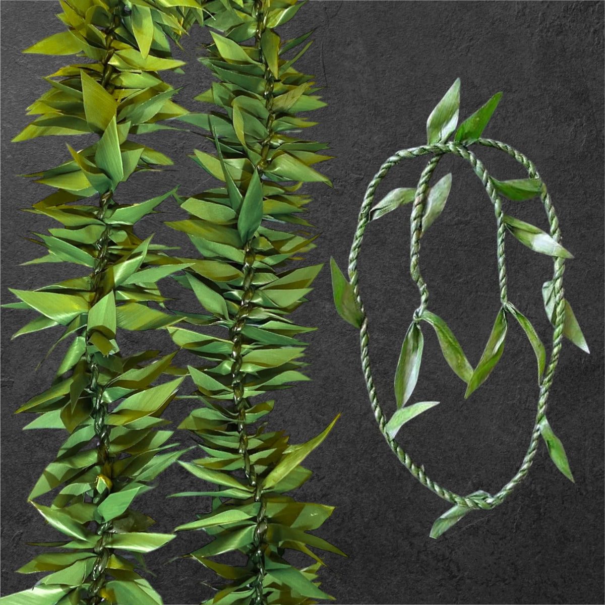 Ti Leaf Leis (Single, Thick, Flowers, or no flowers)