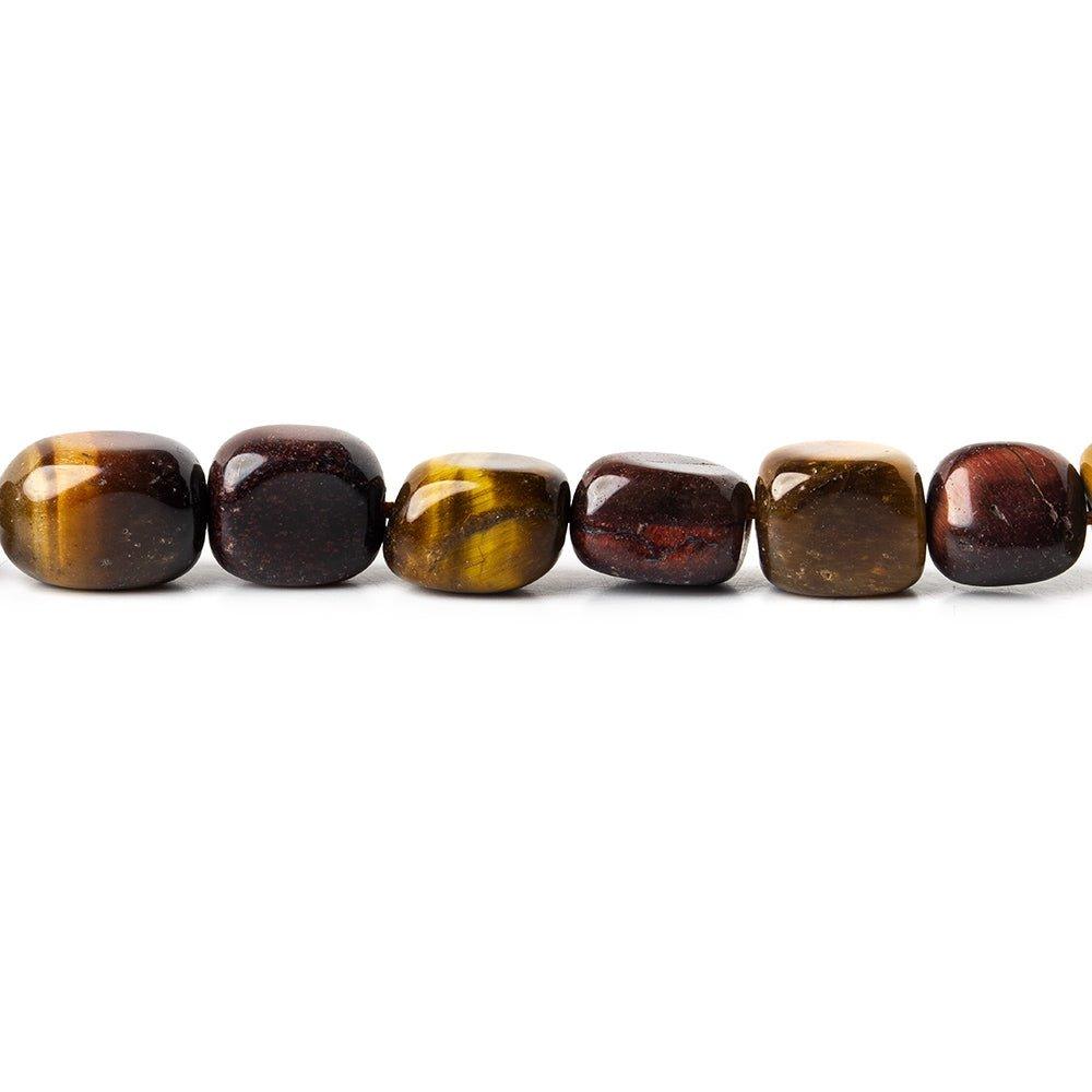 9mm Tiger Eye Plain Nuggets Beads, 14 inch