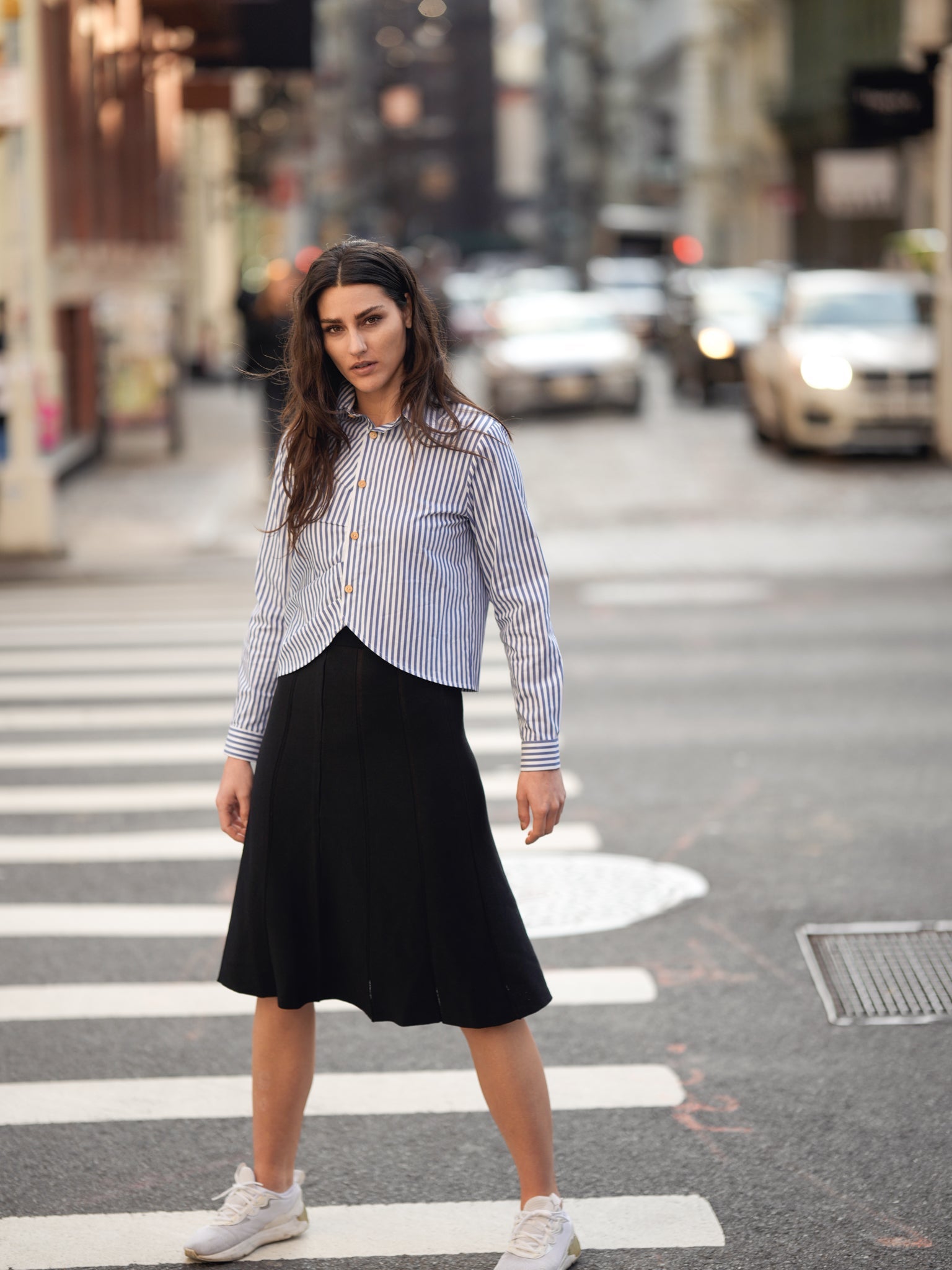 KNIT SEAM SKIRT