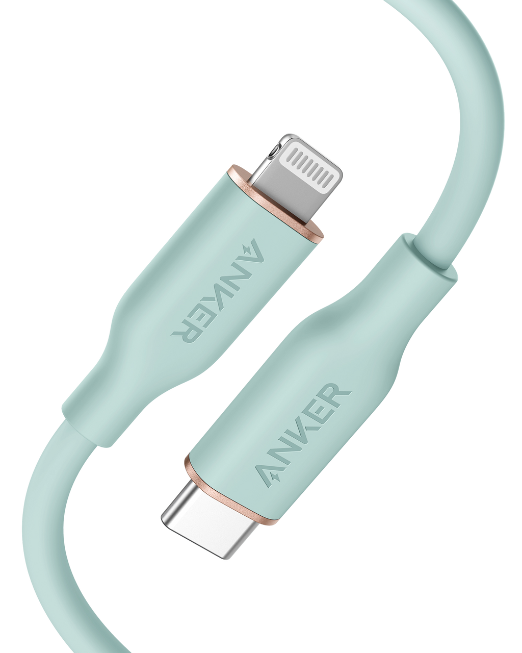 Anker <b>641</b> USB-C to Lightning Cable (Flow, 3 ft Silicone)