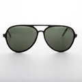 Classic Vintage Aviator Sunglass with Glass Lens - Air Boss