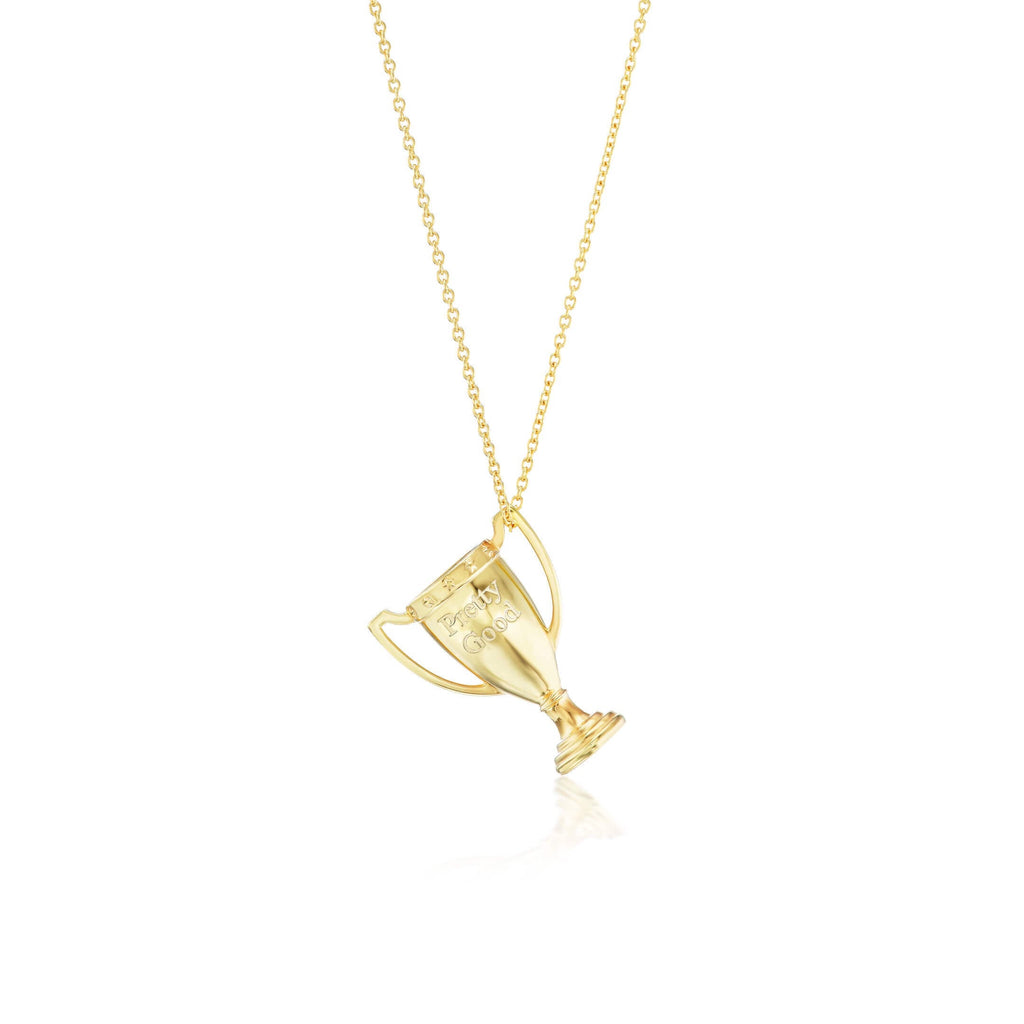 Small Gold Trophy Pendant