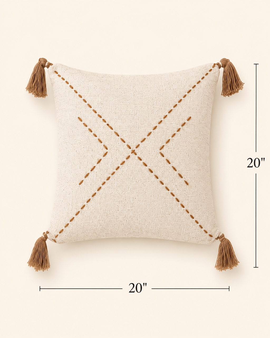 Ava Hand Stitched Cotton Pillows