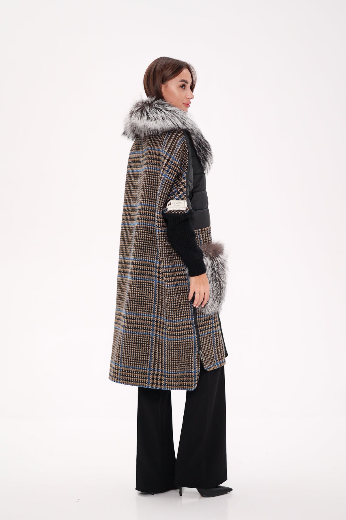 Saga®Furs Silver Fox Wool Cashmere Coat