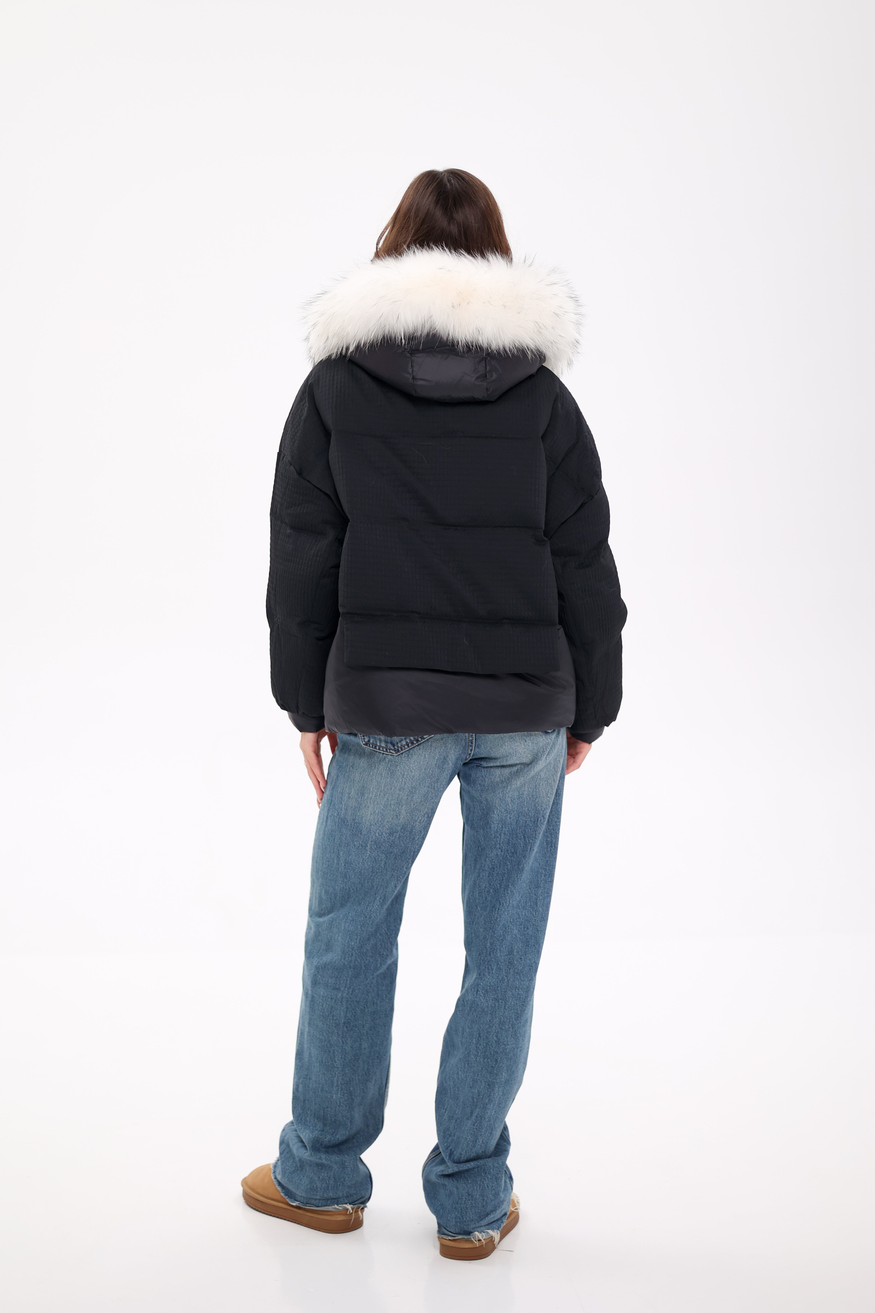 Genuine Arctic Fox Fur Down Fill Parka