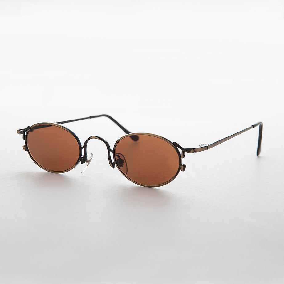 Oval Victorian Style 90s Sunglasses - Beatrice