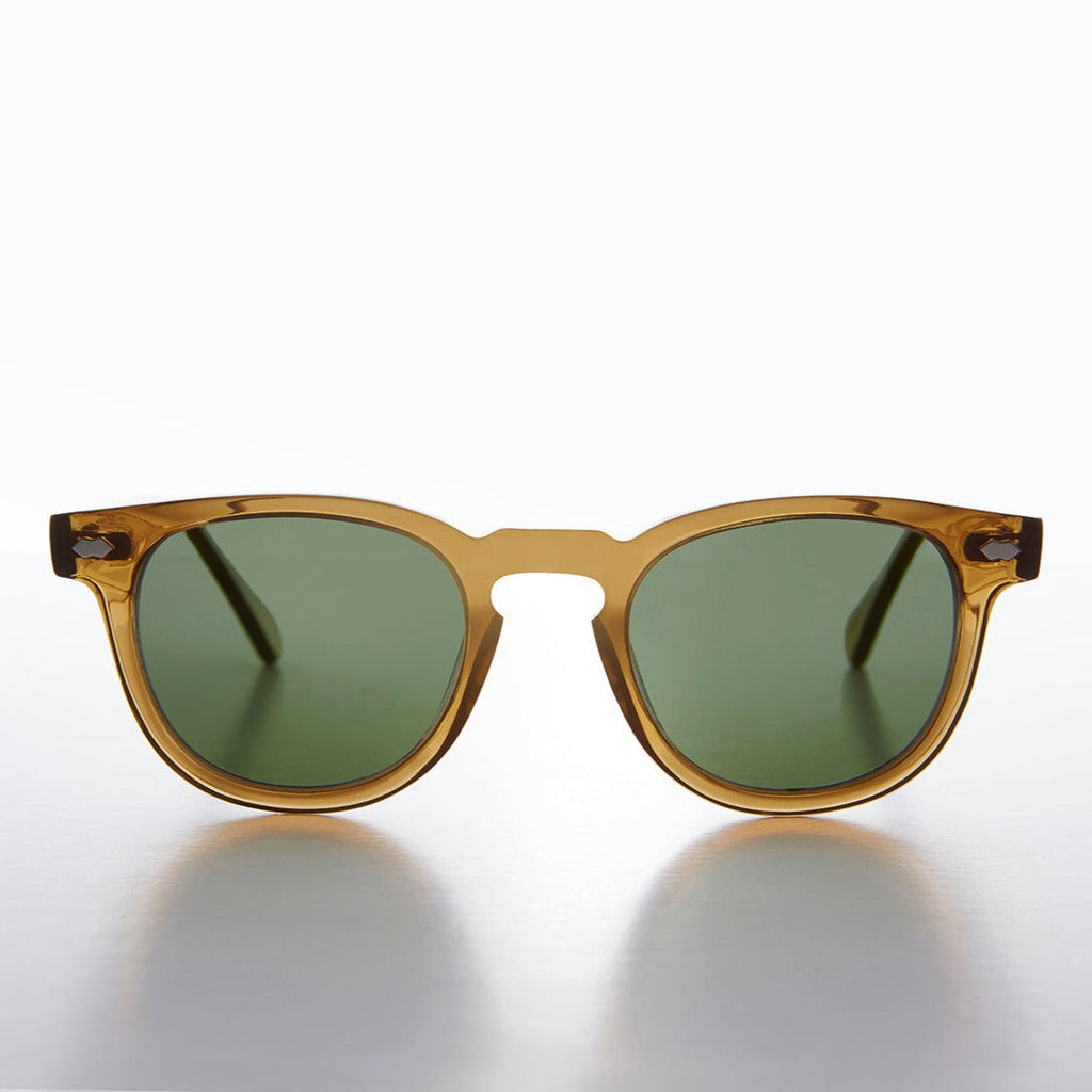 Amber Polarized Square Sunglass - Benson