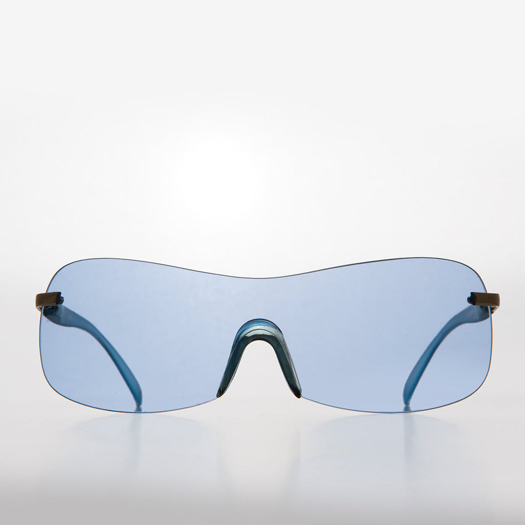 Mono Lens Shield Vintage Sunglasses - Blazer