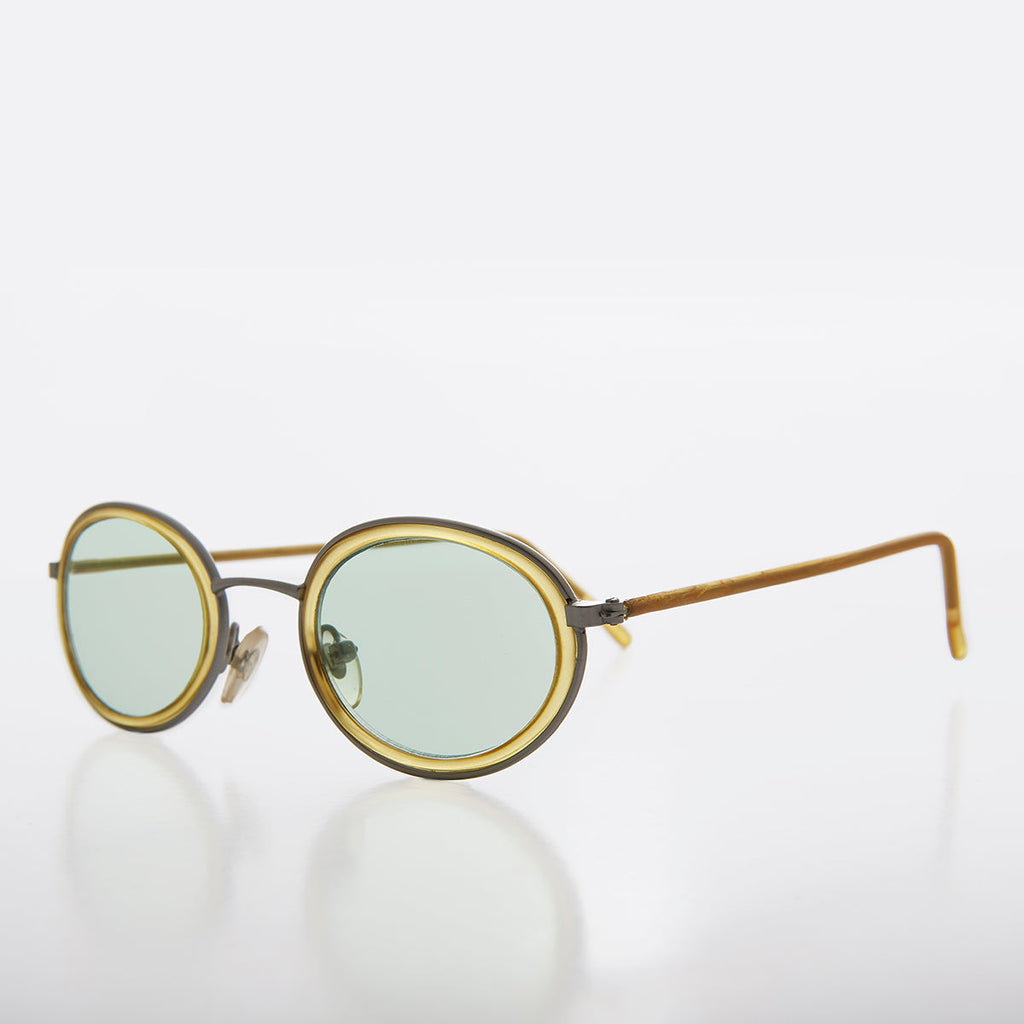 Oval Pastel Vintage Sunglasses - Bloom