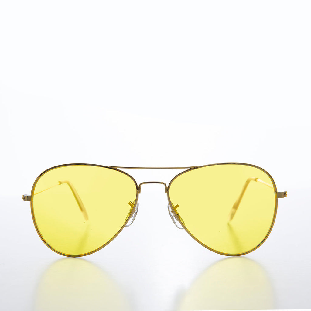 Classic Yellow Lens Pilot Sunglasses - Buck