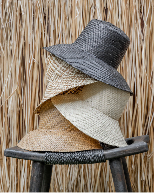 Ombre Woven Bucket Hat
