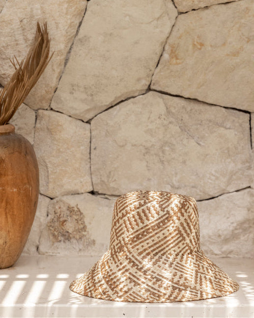 Ombre Woven Bucket Hat