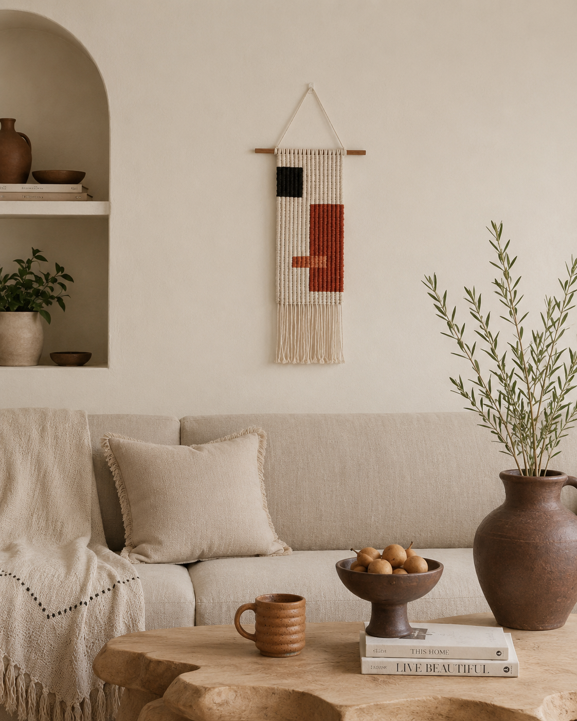 Block Macrame Wall Hanging