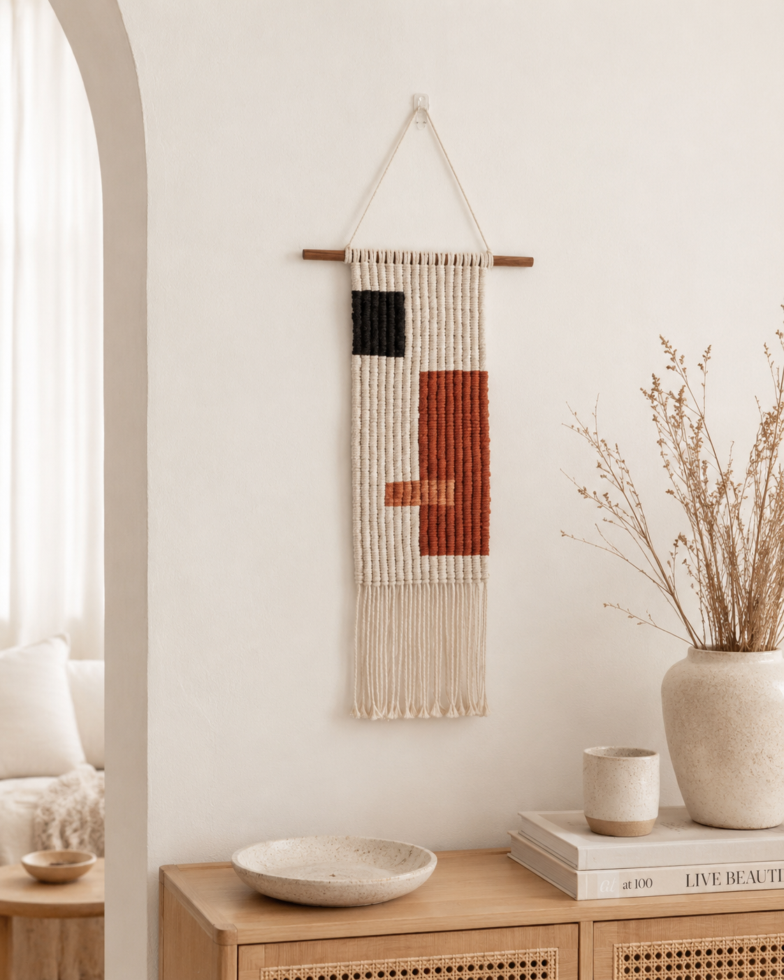 Block Macrame Wall Hanging