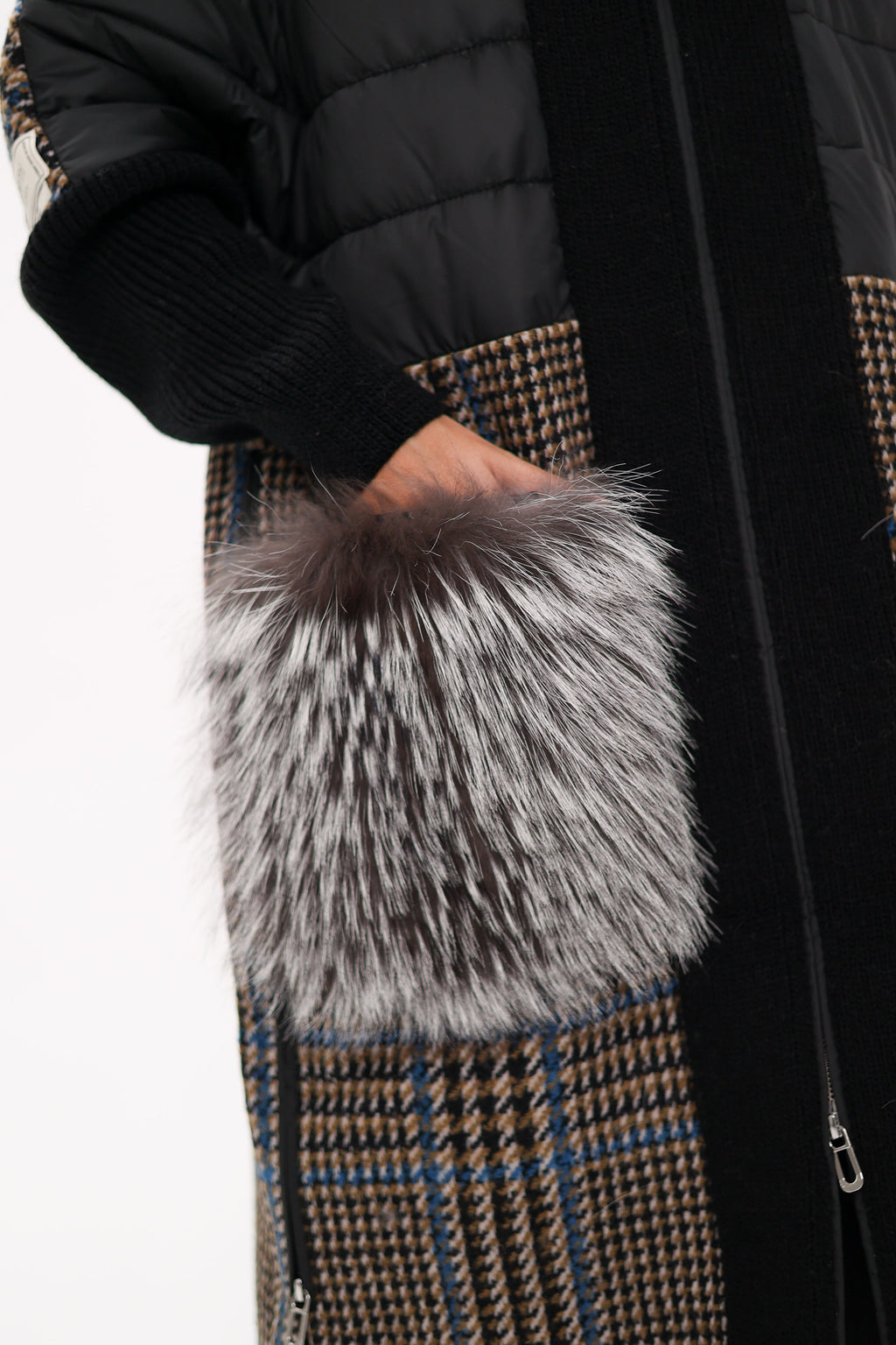 Saga®Furs Silver Fox Wool Cashmere Coat
