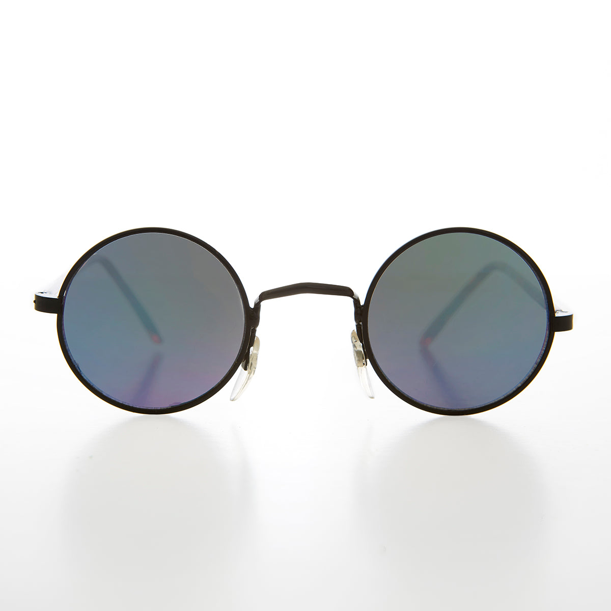 Small Round Hippy Mirror Lens Vintage Sunglass - Cana